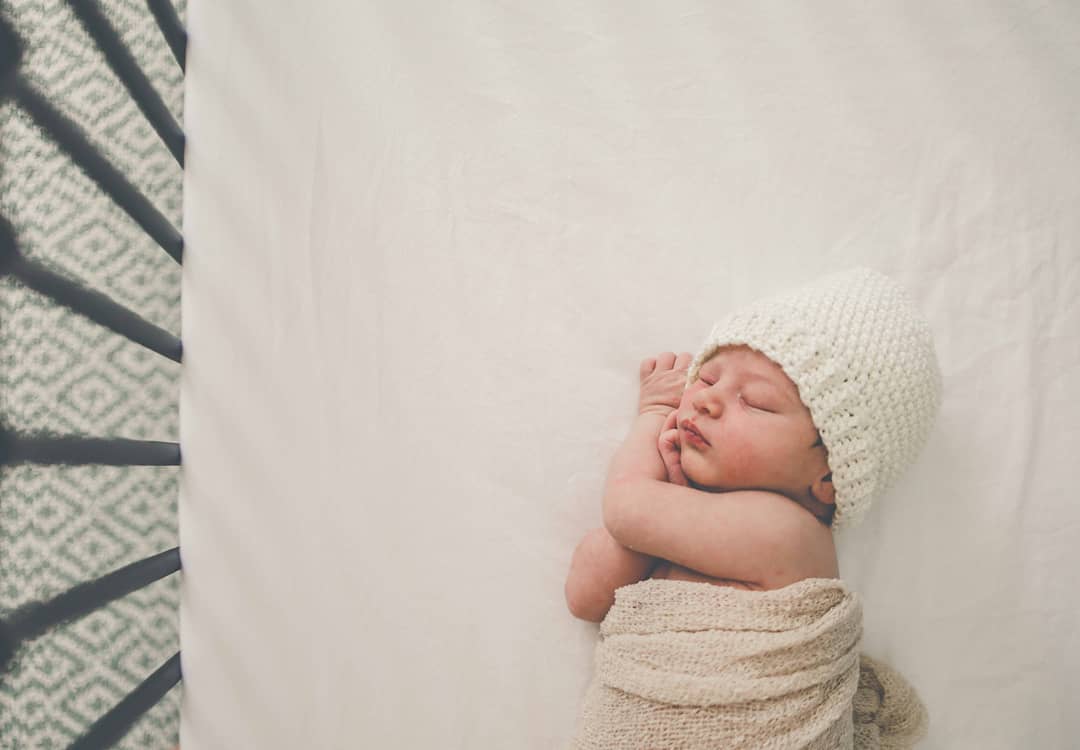 Lincoln Square newborn photo, chicago baby boy newborn in crib